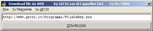 FileDaWeb.exe:   Scarica un file da WEB